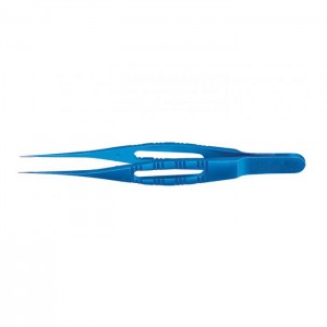 Pierse Corneal Forceps, Straight, W/Platform, Titanium