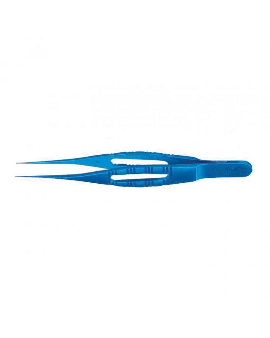 Pierse Corneal Forceps, Straight, W/Platform, Titanium