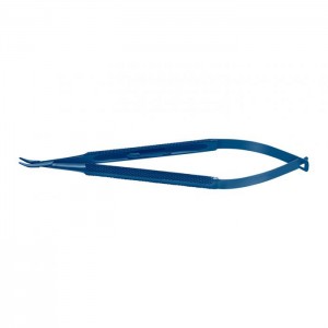 Needle Holder, Curved, Without Lock, Standard, Titanium